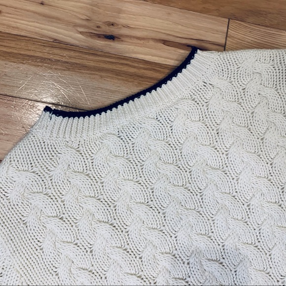 CECE Cable Knit Sweater Long Sleeve 100% Cotton - Picture 8 of 9